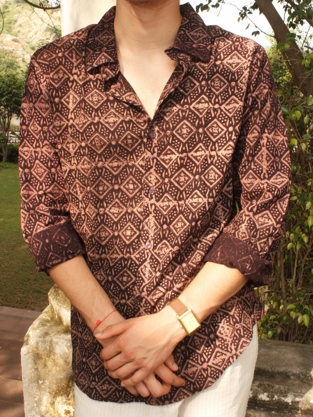 Desert Prism Block Printed Shirt