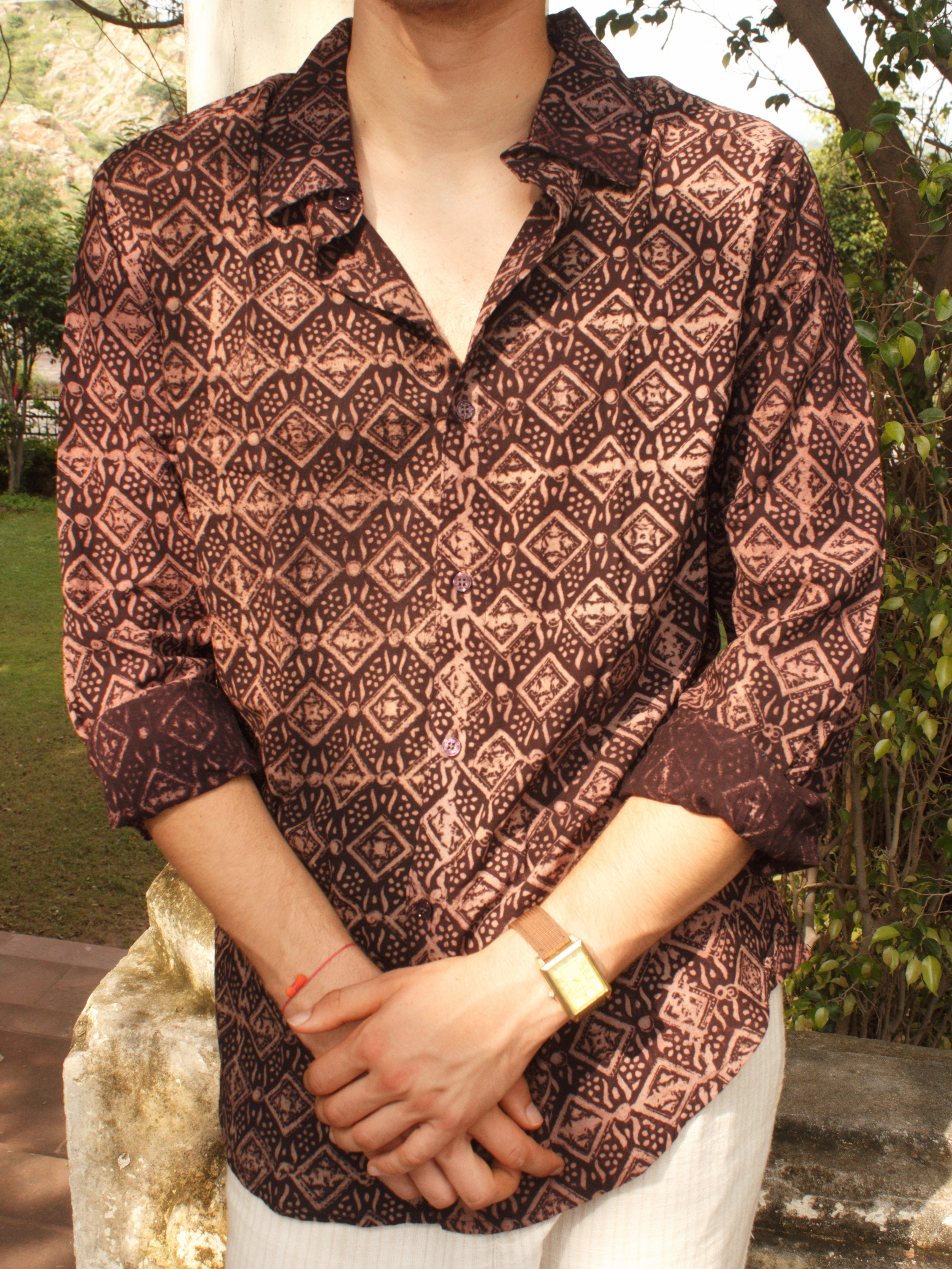 Desert Prism Block Printed Shirt