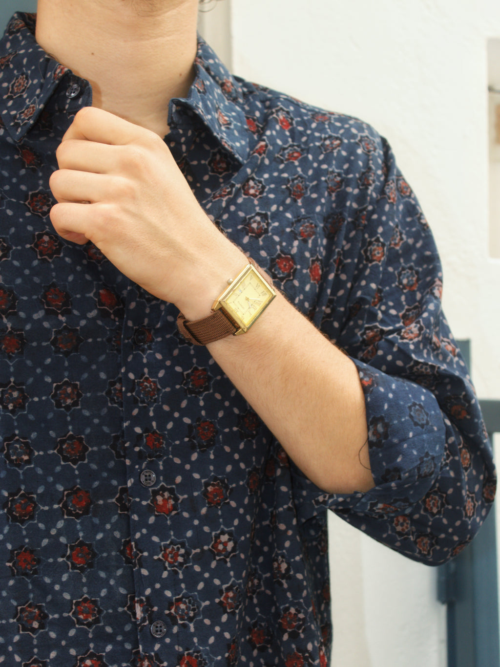 Celestial Garden Block Printed Shirt