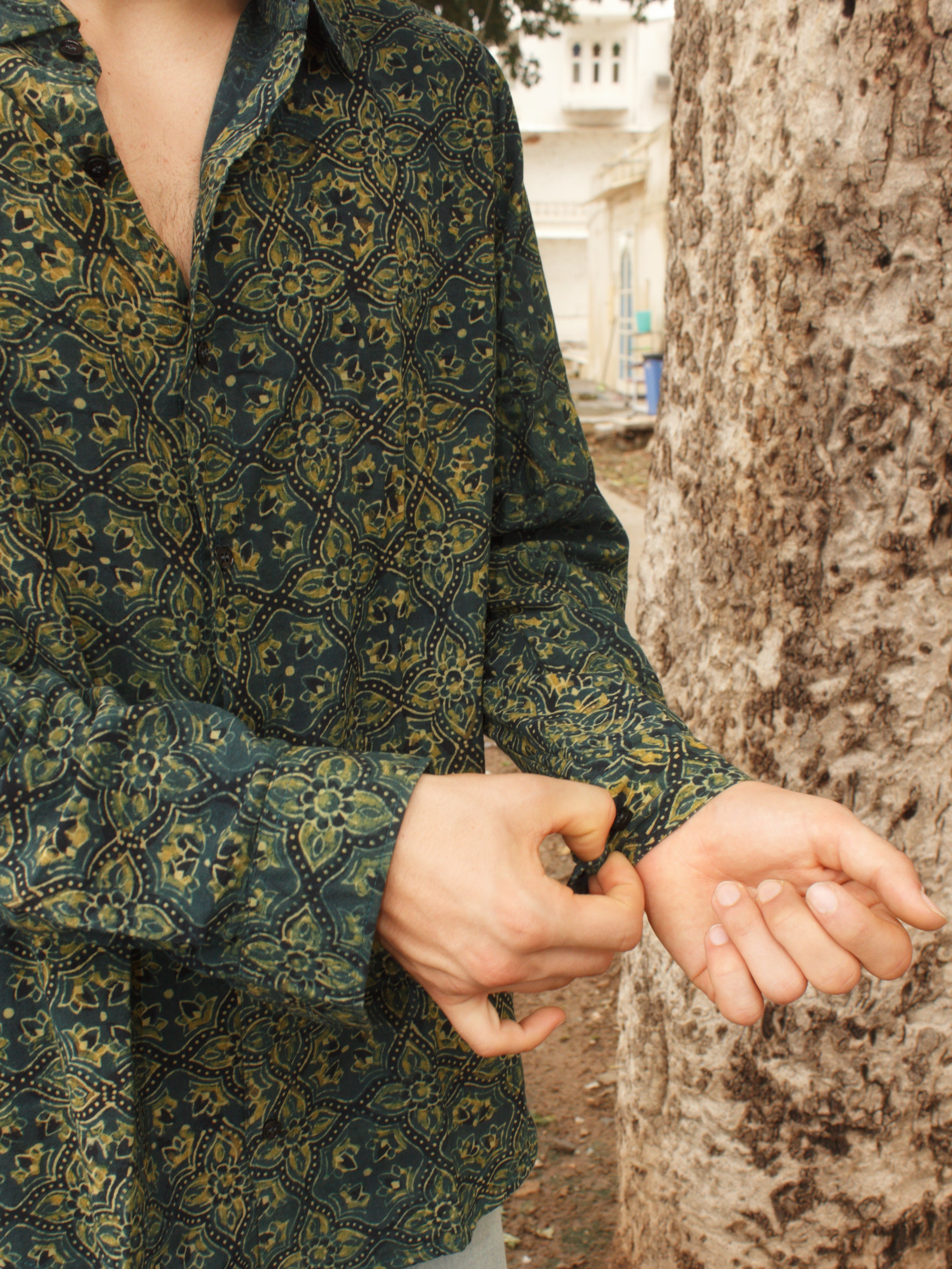 Floral Maze Block Printed Shirt
