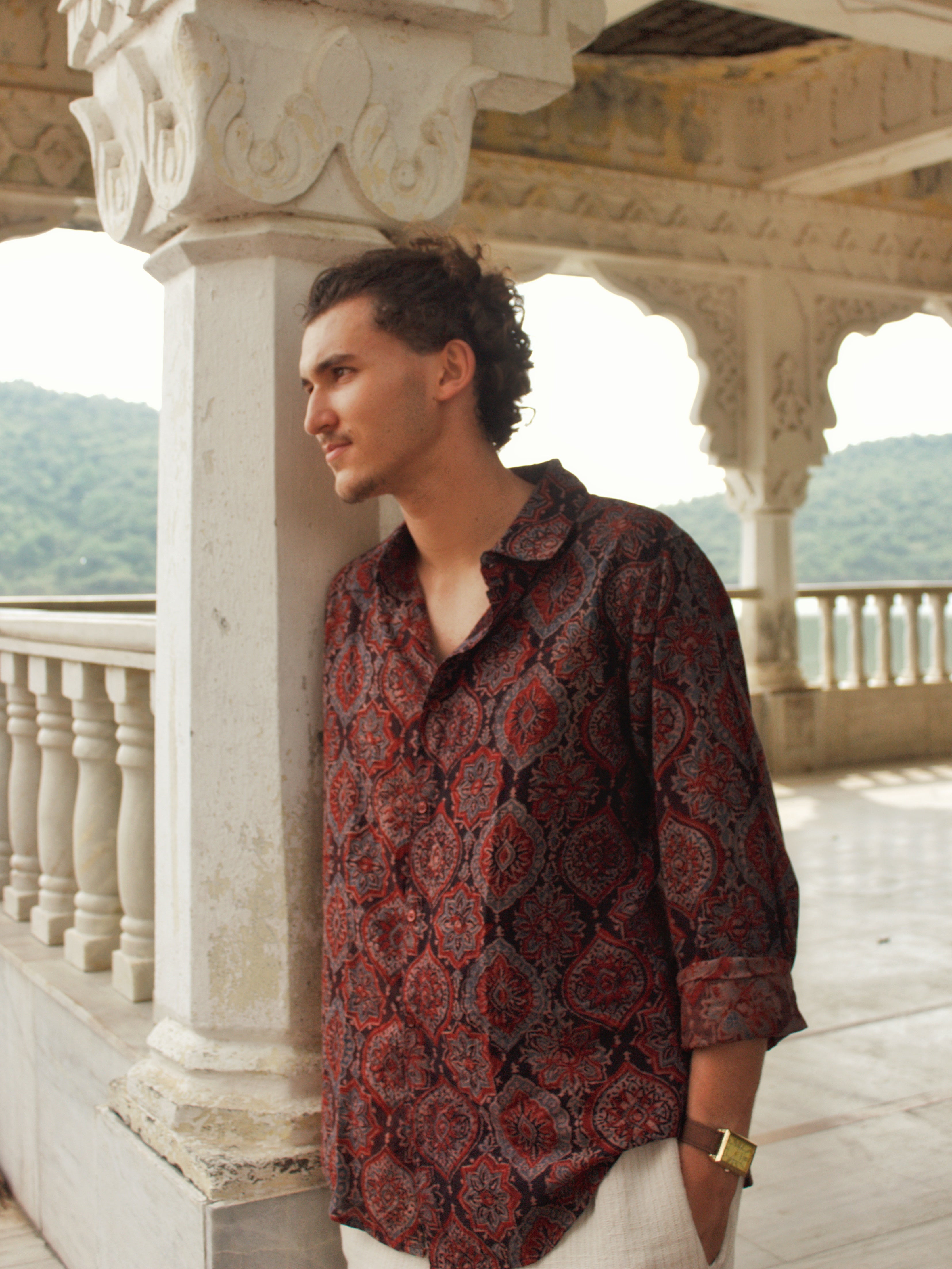 Rustic Rhythms Block Printed Shirt